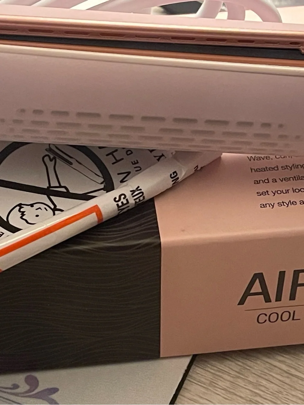 New in Box Calista Air Glide Pink & Purple Hair Styler!
